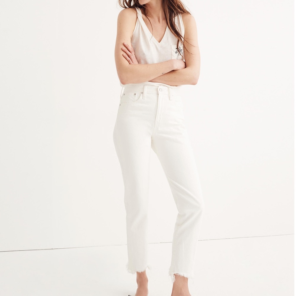 Madewell Perfect Summer Jean in Tile White